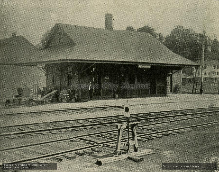 Postcard: Royalston Station Boston & Maine Railroad, South Royalston, Massachusetts